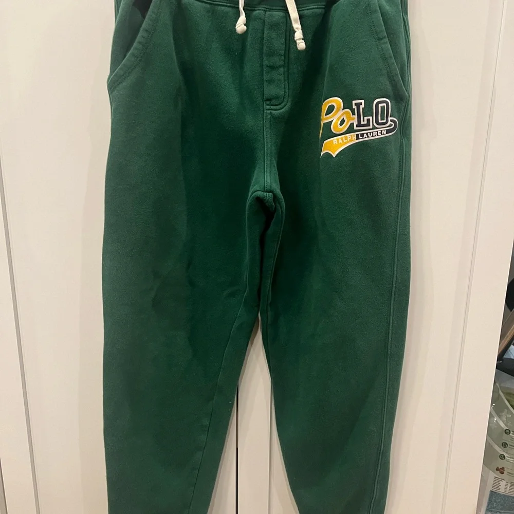 Polo by Ralph Lauren Kids Green Sweatpants EUC - Picture 1 of 4
